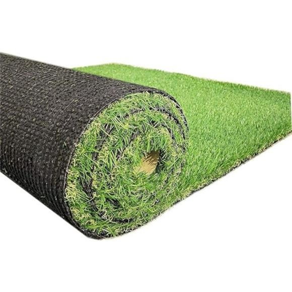Artificial Grass Outdoor Rug 4 FT X 7 FT (28 Square FT) Synthetic Fake Turf Lawn - Picture 7 of 7